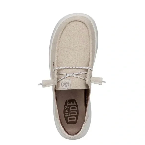 Hey Dude Wendy Peak Chambray - Cream 10 - Picture 4 of 16